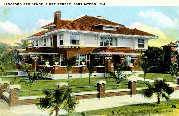 Langford residence - First Street, Fort Myers, Florida.