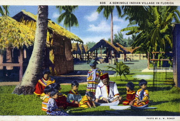A Seminole Indian village in Florida