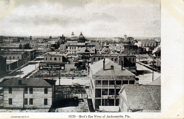 Bird's eye view of Jacksonville, Florida.