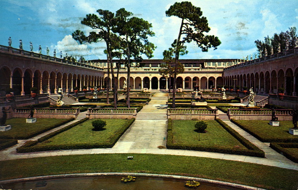 View of court from west terrace - Sarasota, Florida.