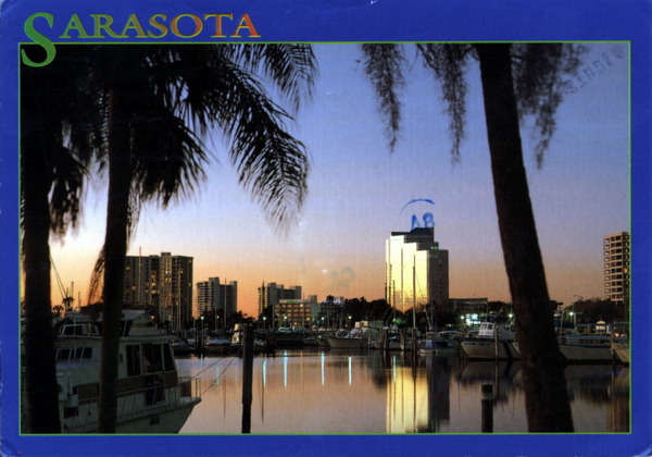 Bayfront at dusk - Sarasota, Florida.