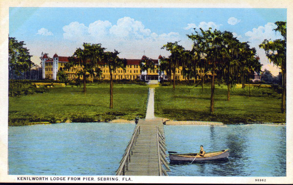Kenilworth Lodge from pier - Sebring, Florida.