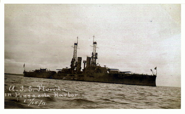 U.S.S. Florida in Pensacola Harbor.