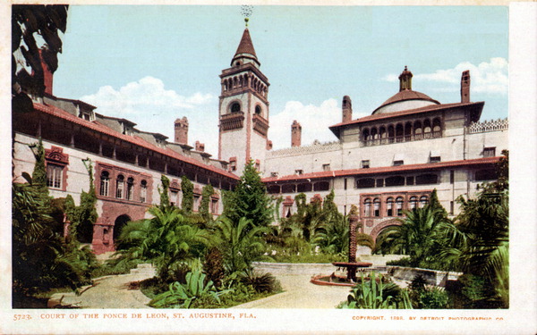 Court of the Ponce de Leon, Saint Augustine, Florida.