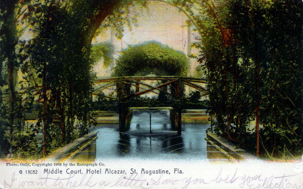 Middle court, Hotel Alcazar - Saint Augustine, Florida