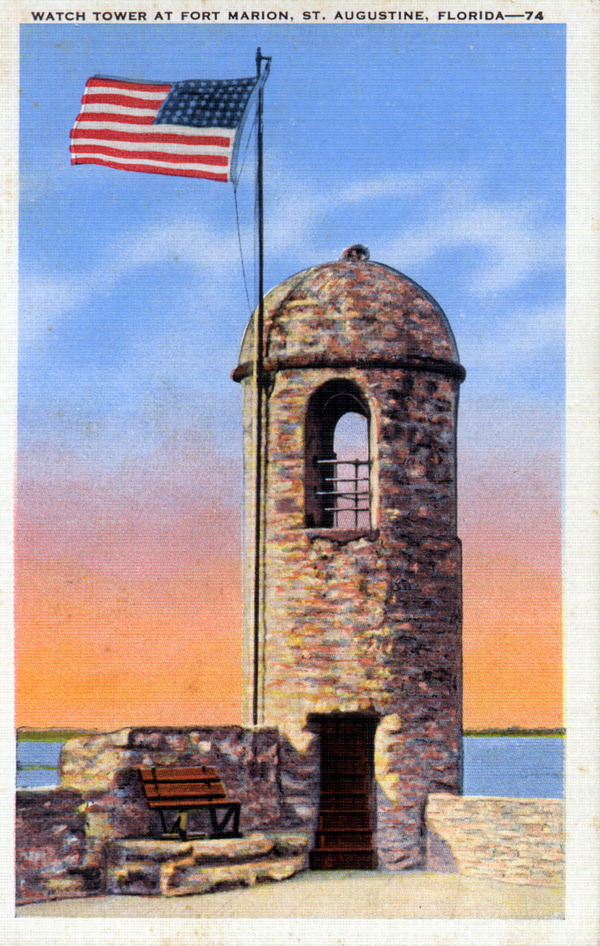 Watch tower at Fort Marion - Saint Augustine, Florida