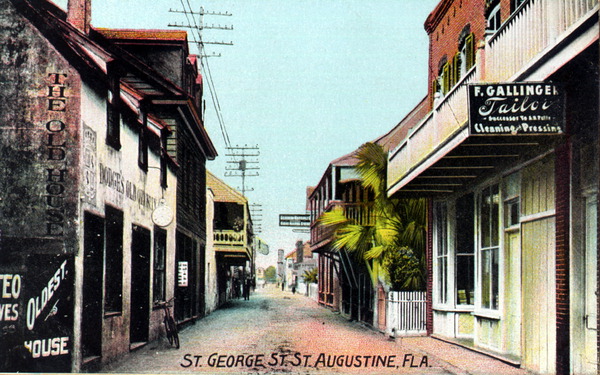 Saint George Street, Saint Augustine, Florida.