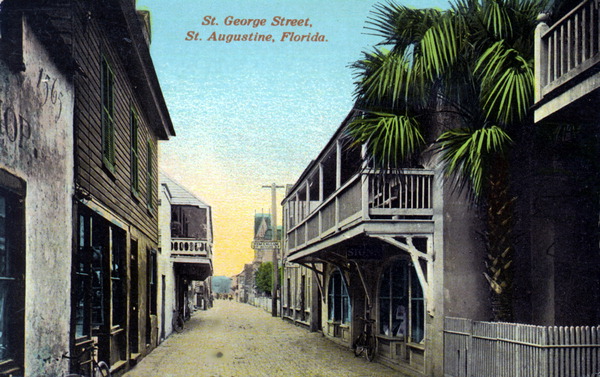 Saint George Street, Saint Augustine, Florida.