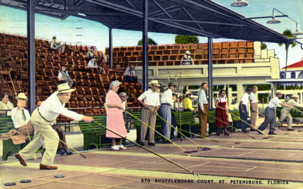 Shuffleboard court - Saint Petersburg, Florida.