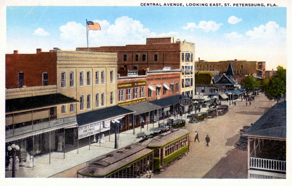 Central Avenue looking east - Saint Petersburg, Florida.