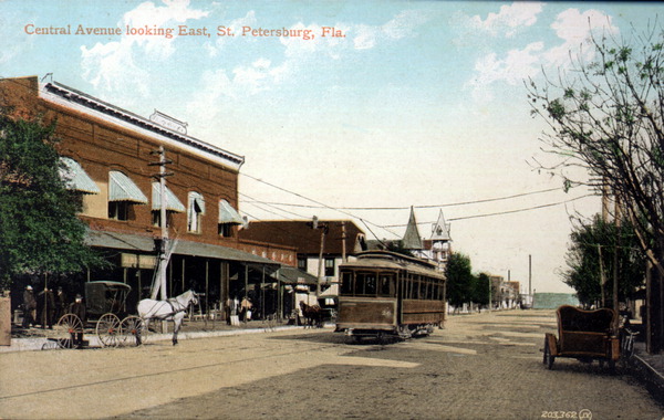 Central Avenue looking east - Saint Petersburg, Florida.