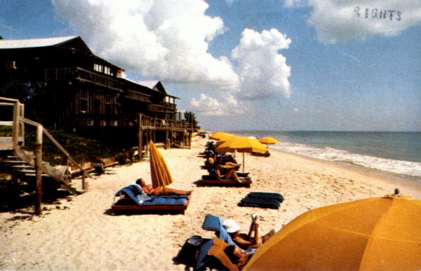 Sunbathers at the Driftwood Inn - Vero Beach, Florida