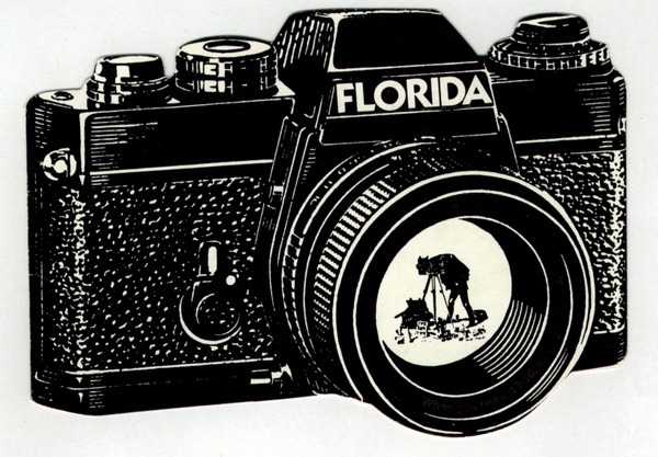 Camera shaped notecard