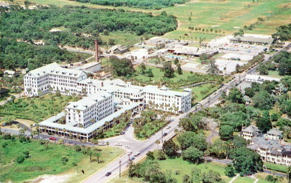 Aerial view of the famous Ormond Beach Hotel - Ormond Beach, Fla.