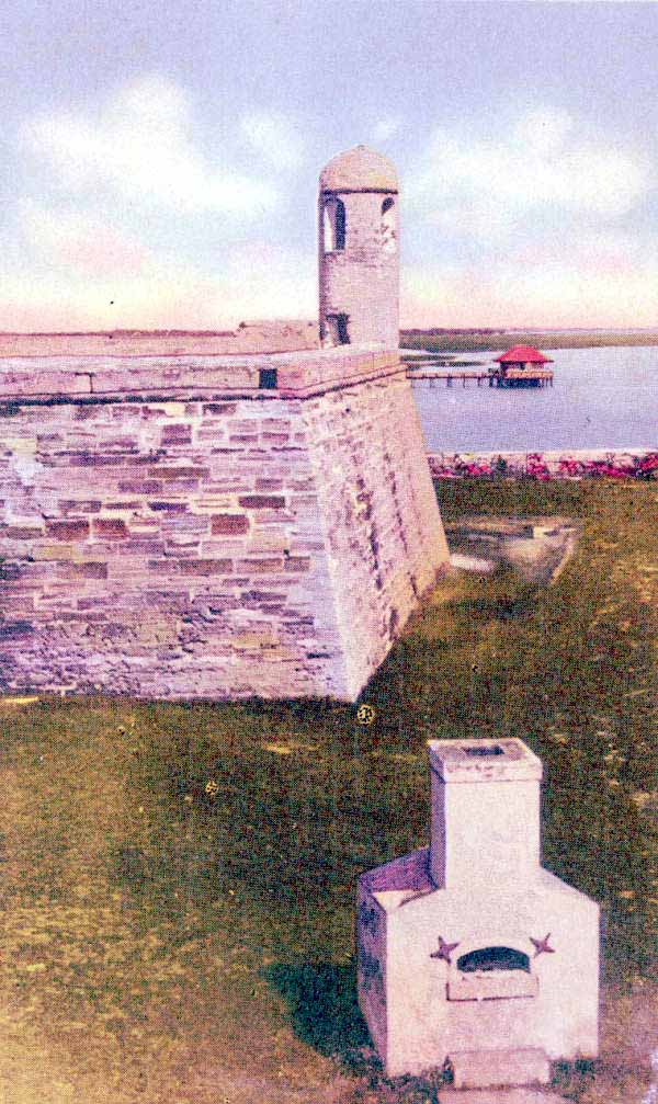 Castle San Marcos, National Monument, Tower and Hot Shot Oven.