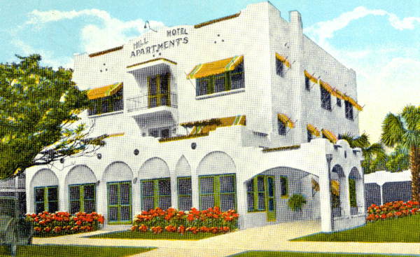 Hill Hotel Apartments - Titusville, Florida..