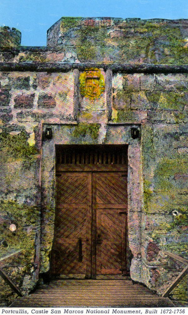 Portcullis, Castle San Marcos National Monument - Saint Augustine, Florida.