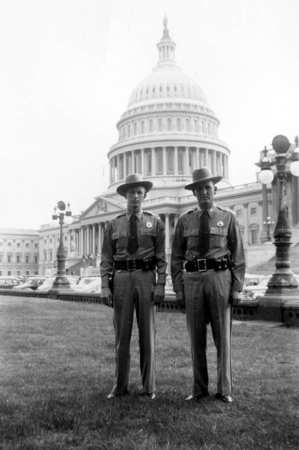 Portrait of Florida State Troopers at the nation's Capitol in Washington, D.C.
