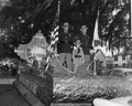 Florida Highway Patrol float in Governor Dan McCarty's inaugural parade - Tallahassee, Florida.