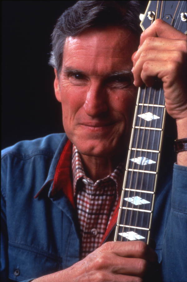 Portrait of folk musician Gamble Rogers.