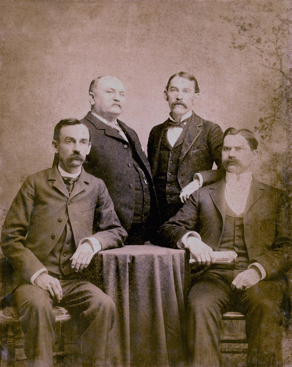 Portrait of four presidential electors from Florida for President Grover Cleveland.