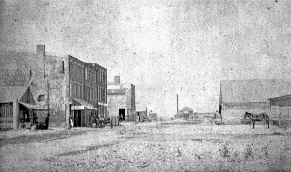 Water Street looking northwest between Avenue D and Avenue E.