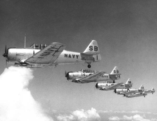 Naval planes in flight at Pensacola, Fla..