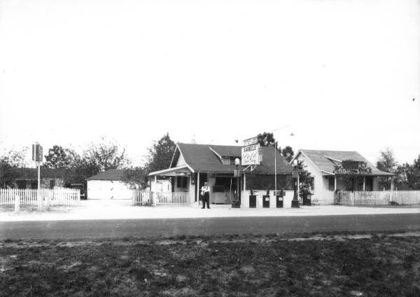 Wayside Inn, gas station with barbecue for sale