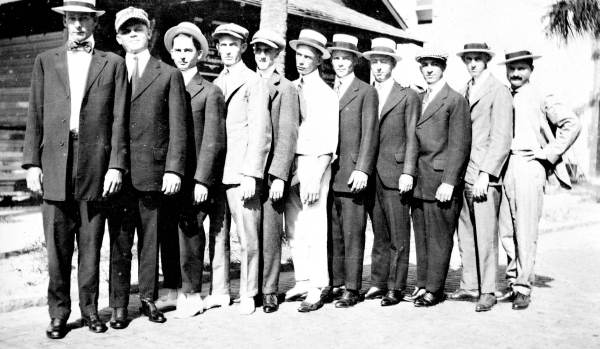 Group of men from the Citrus County Historical Society