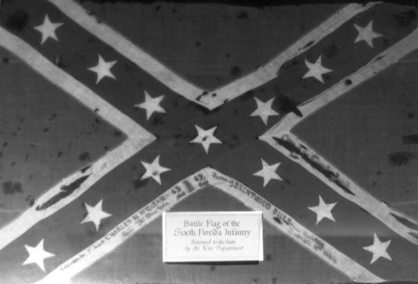 Battle flag for the 4th Florida Infantry Regiment.