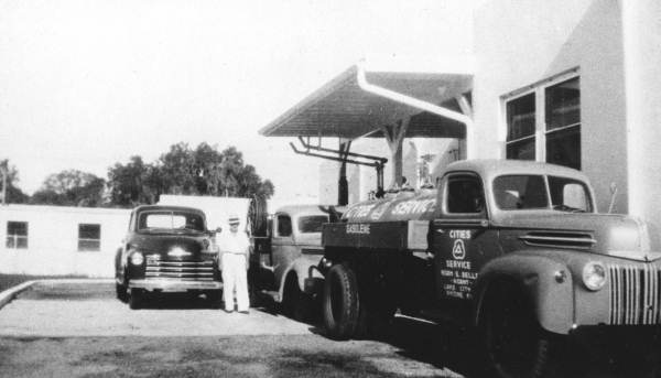Noah Sellers showing an early gas truck
