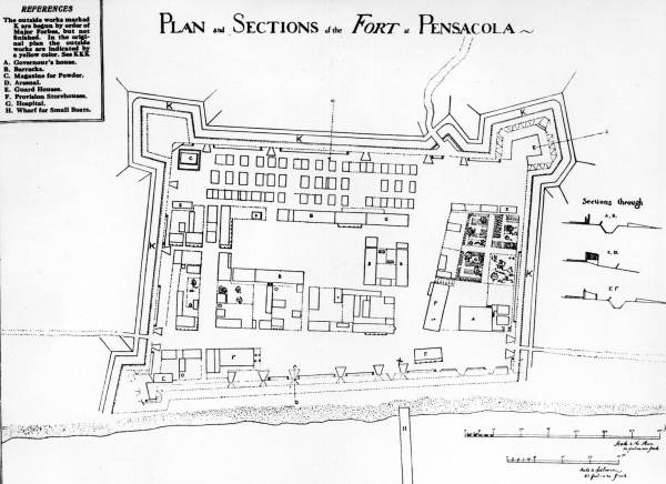 Plan of Fort George or San Carlos de Barrancas