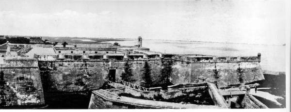 Panoramic view of Fort Marion.