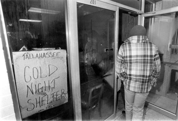 Cold night shelter for Tallahassee homeless.