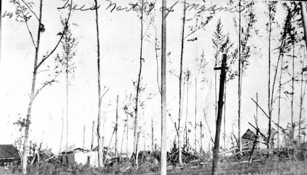 Damage from the 1926 Hurricane - Miami, Florida.