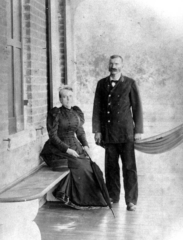 Portrait of Joseph Champange and woman.