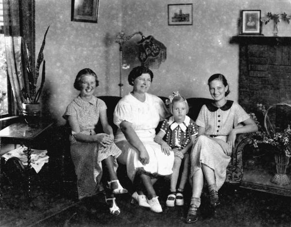 Portrait of family in living room - Monticello, Florida