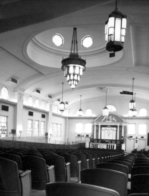 Interior view of the Beth Jacob Synagogue