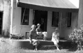 Marjory Stoneman Douglas on a porch - Miami, Florida
