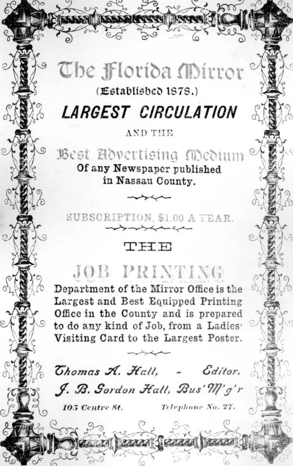 Florida Mirror advertisement