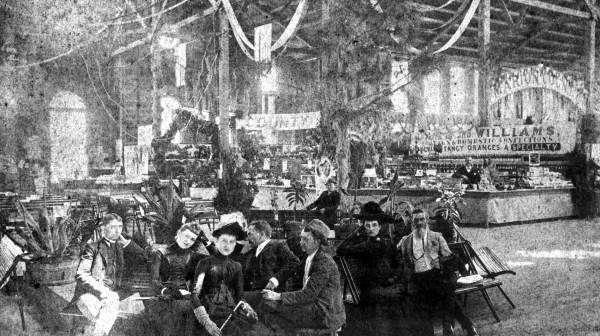 Unidentified people at an exposition - Ocala, Florida.