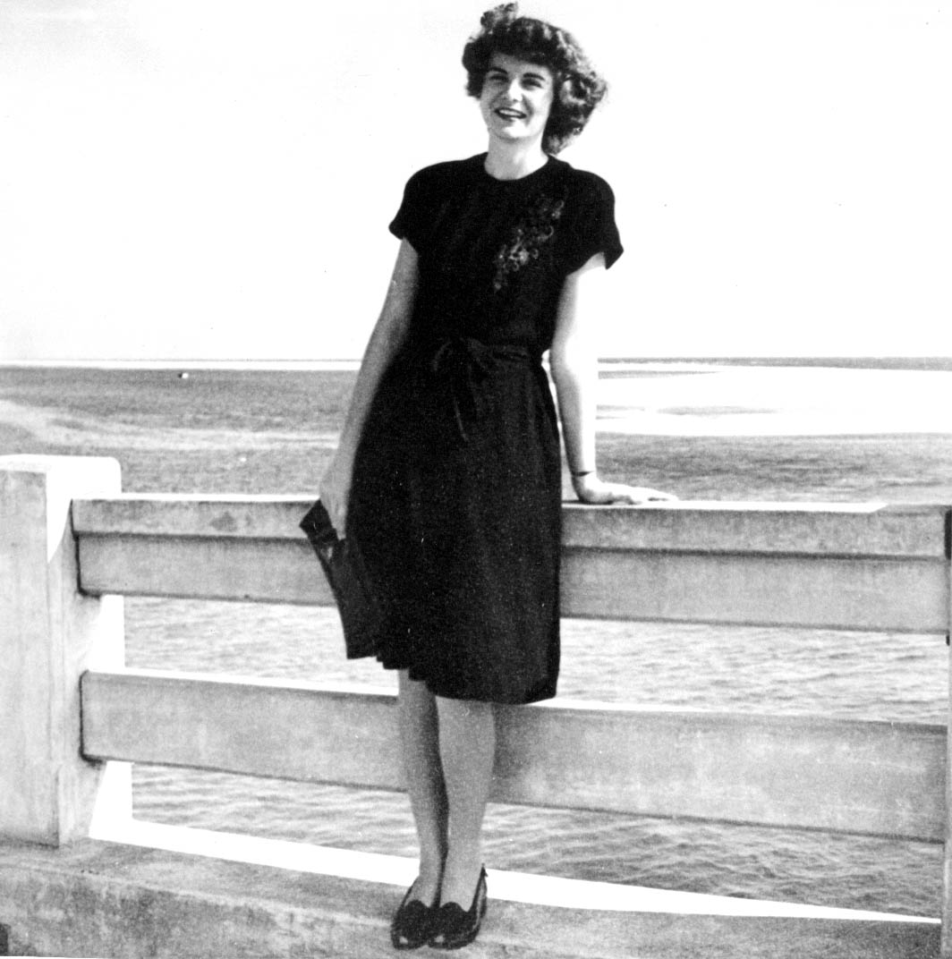 Ms. Shera(?) Brabham on Destin Bridge.