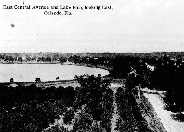 East Central Avenue and Lake Eola - Orlando, Florida.