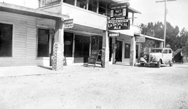 Page's Cafe and Hotel.