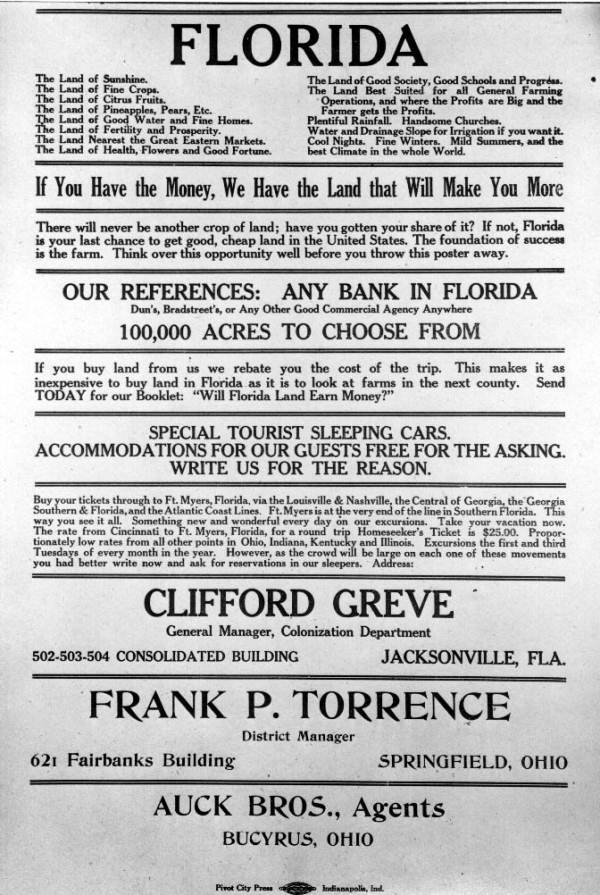 Fliers for special excursions railroads