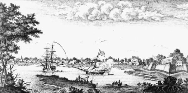 Artist's view of Saint Augustine.
