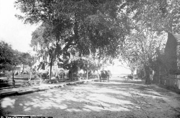 King Street showing the Plaza : Saint Augustine, Florida