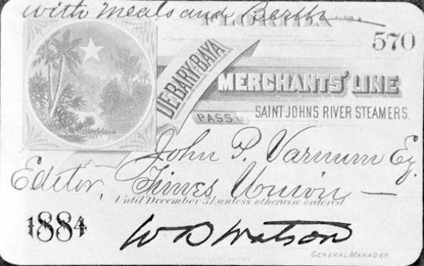 DeBary-Baya merchant line steamer pass