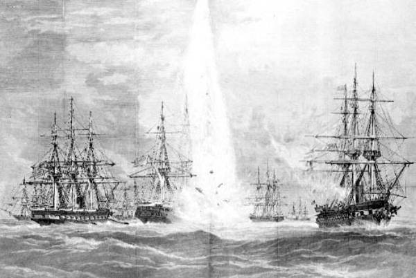 Naval practice at Key West