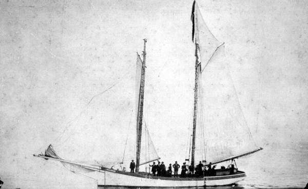 Stephen Russell Mallory aboard a ship - Cedar Key, Florida